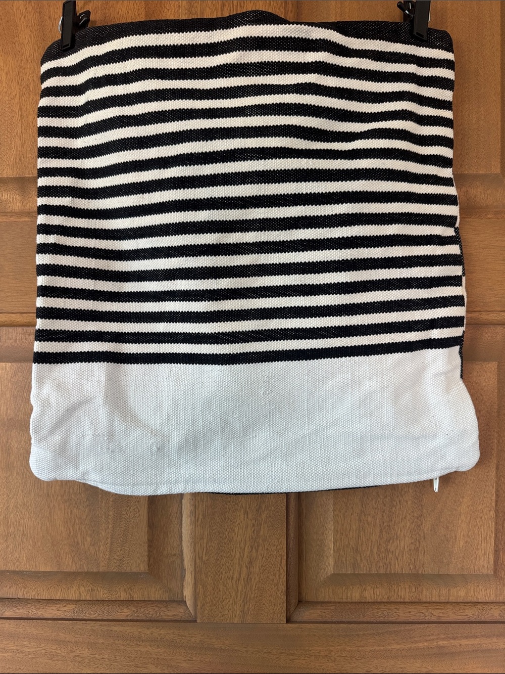 kate spade Black and White Striped Accent Pillow Cover -20”x 20”